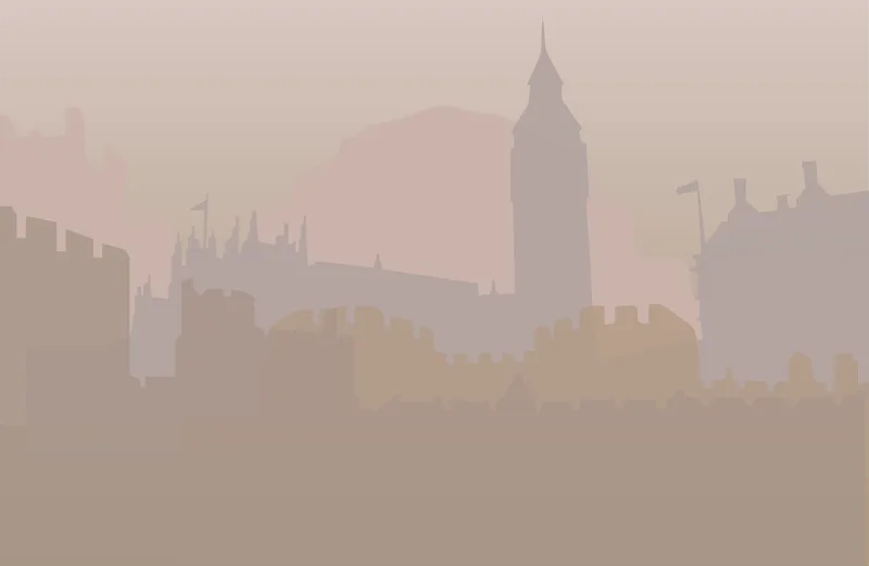 Castle Background City Stickdatei – Kinder