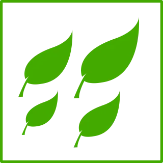 Ecology Green Leaf Stickdatei