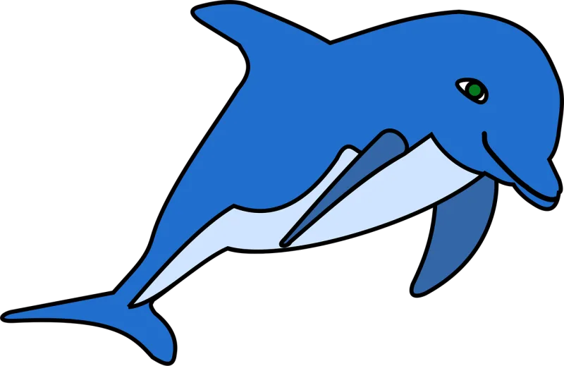 Dolphin Ocean Nature Stickdatei – Tiere