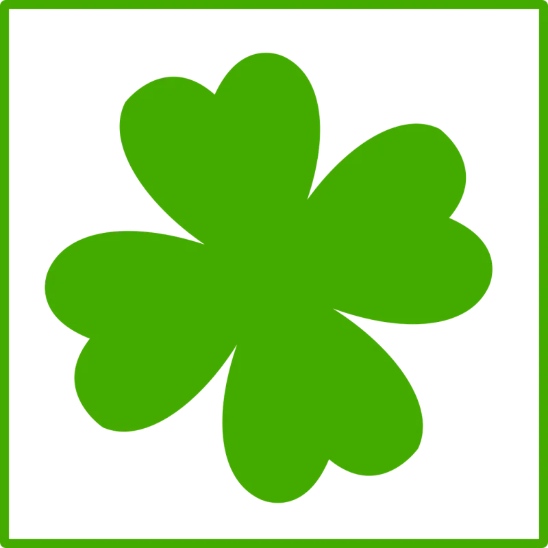 Four-leaf clover Clover Luck Stickdatei – Natur
