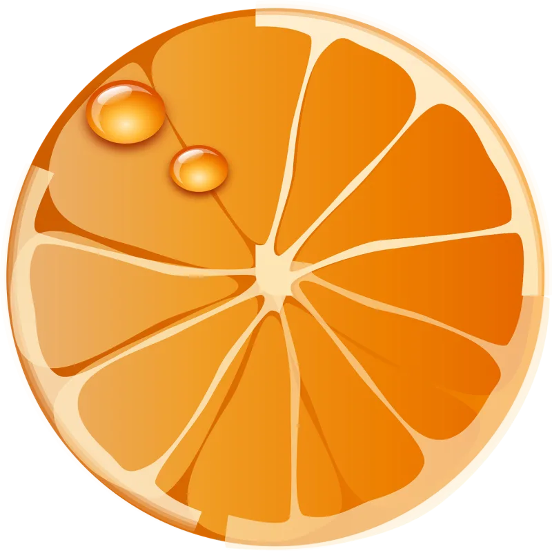 Orange Fruit Drops Stickdatei – Essen & Trinken