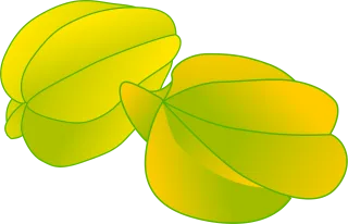 Starfruit Fruit Yellow Stickdatei