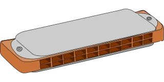 Harmonica Musical Instrument Stickdatei