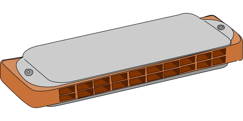 Harmonica Musical Instrument Stickdatei – Musik
