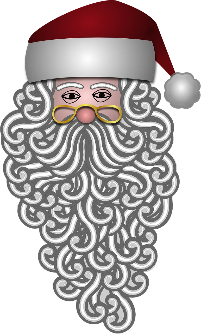 Santa claus Bearded Beard Stickdatei – Weihnachten