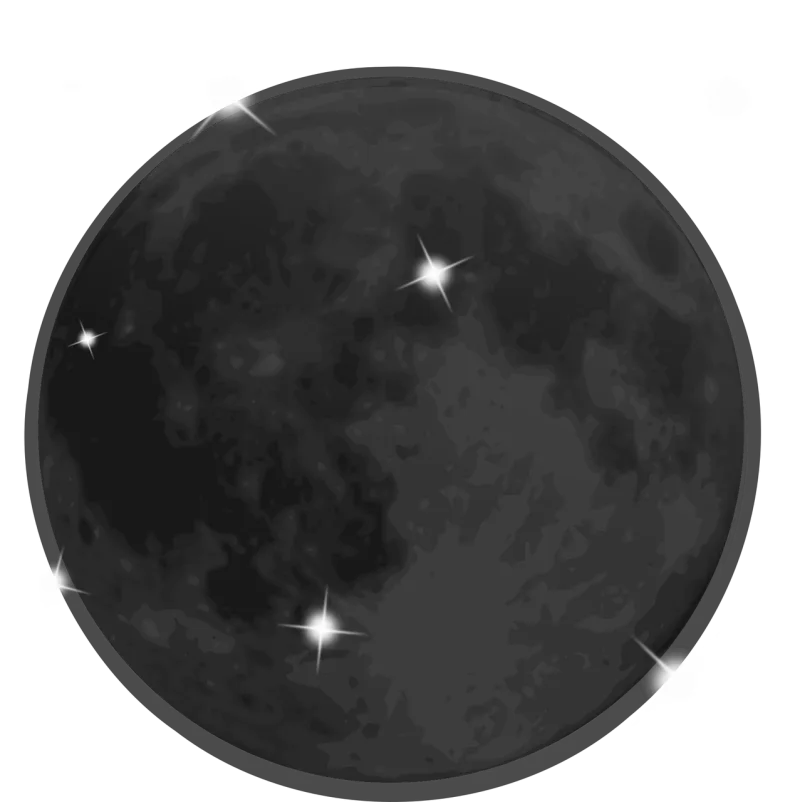 Moon Cosmic Stars Stickdatei – Natur