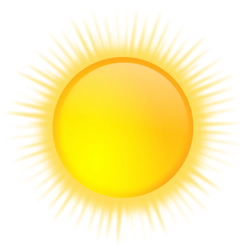 Sun Sunny Weather Stickdatei – Natur