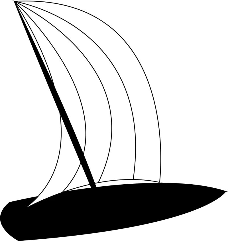 Windsurfer Windsurfing Board Stickdatei – Sport