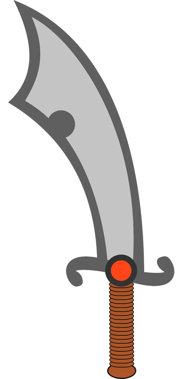 Scimitar Slice Sword Stickdatei – Kinder