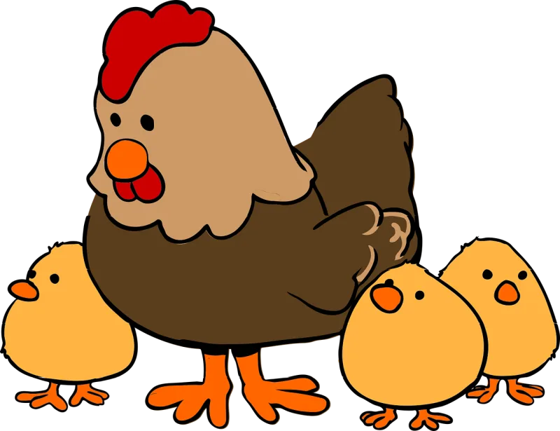 Chicken Hen Cute Stickdatei – Tiere