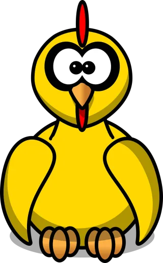 Animal Bird Chicken Stickdatei – Natur