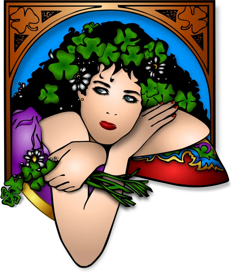 Woman Flower wallpaper Girl Stickdatei – Blumen