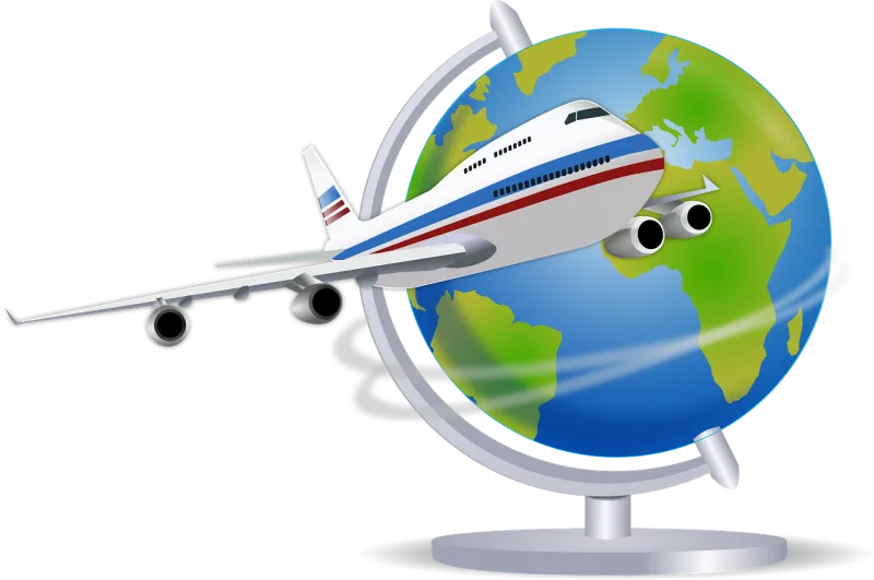 Boeing 747 World map Stickdatei – Kinder