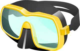 Diving goggles Diver eyeglasses Diving Stickdatei
