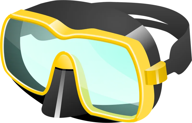 Diving goggles Diver eyeglasses Diving Stickdatei – Sport