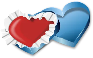 Box Heart Love Stickdatei
