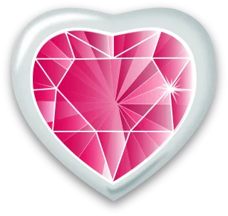 Heart Ruby Valentine Stickdatei