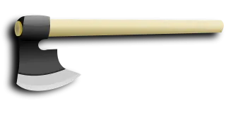 Axe Nature Forest Stickdatei