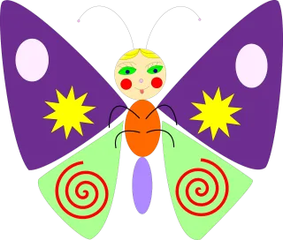 Butterfly Insects Animal Stickdatei