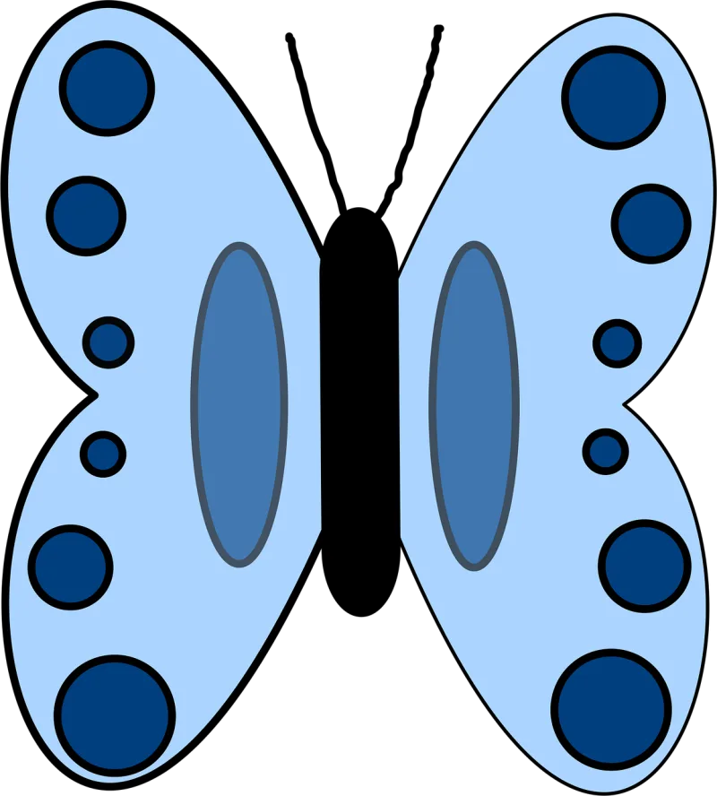 Blue Butterfly Insect Stickdatei – Tiere