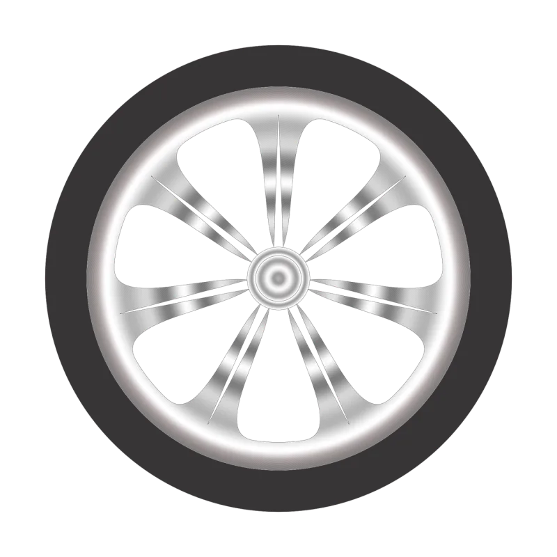 Wheel Rim Car Stickdatei – Fahrzeuge