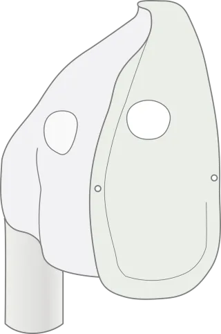 Emergency mask Airplane Emergency Stickdatei
