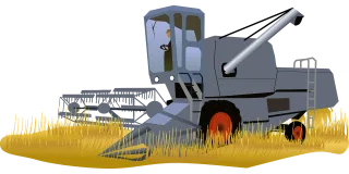 Harvester Tractor Agriculture Stickdatei