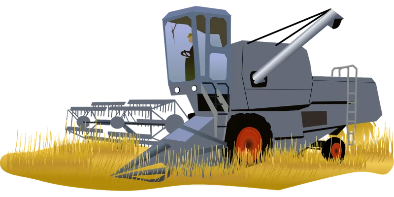 Harvester Tractor Agriculture Stickdatei – Fahrzeuge