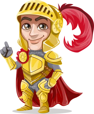 Knight Gold Golden Stickdatei