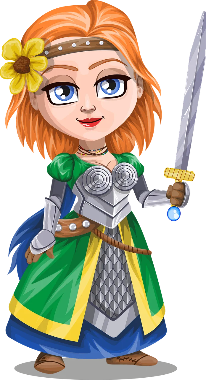 Knight Girl Lady Stickdatei – Kinder