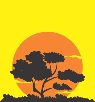 Tree Landscape Wood Stickdatei