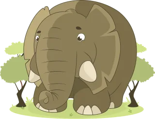 Elephant Animal Jungle Stickdatei