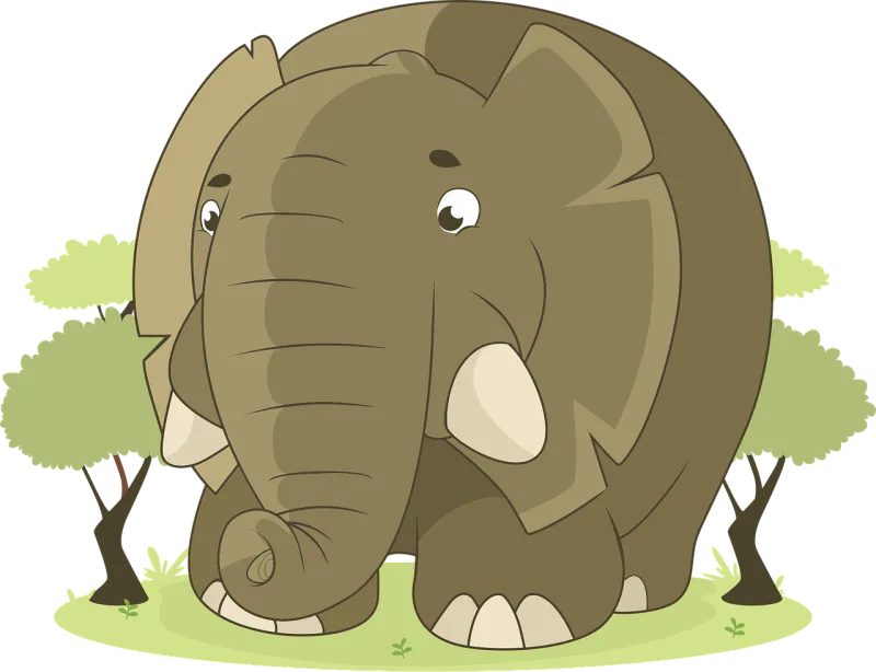 Elephant Animal Jungle Stickdatei – Tiere