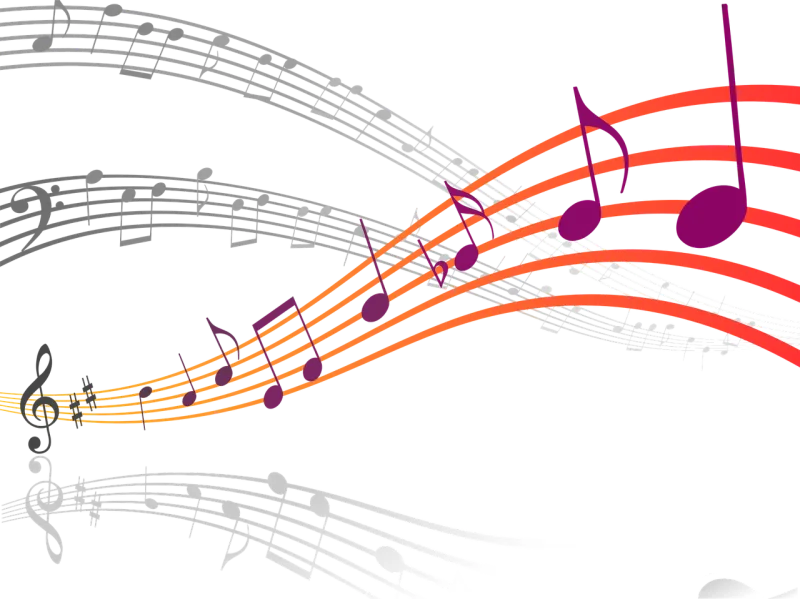 Music Notes Clef Stickdatei – Musik