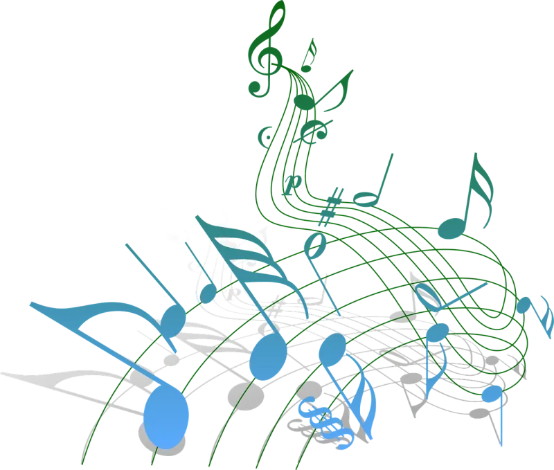 Music Notes Clef Stickdatei – Musik