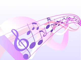 Music Notes Abstract Stickdatei