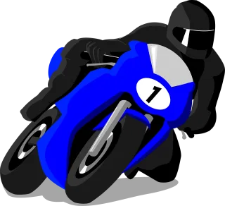 Motorcycle Racing Race Stickdatei