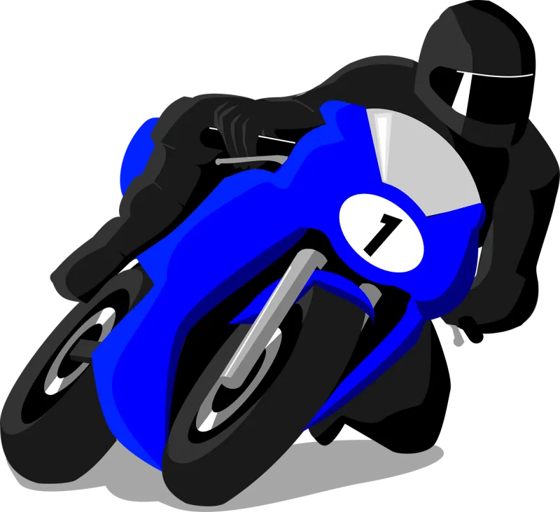 Motorcycle Racing Race Stickdatei – Fahrzeuge