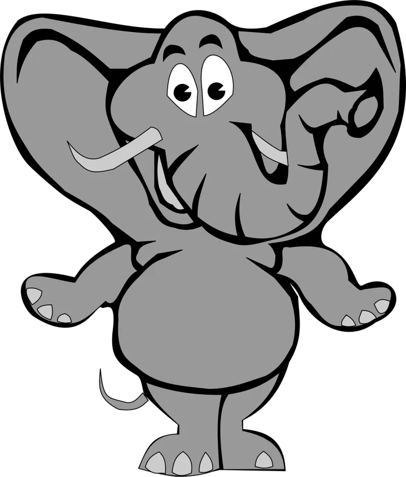 Elephant Animal Zoo Stickdatei – Tiere