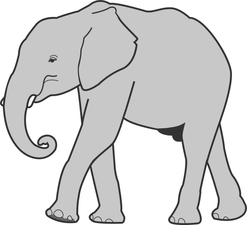 Elephant Animals Mammal Stickdatei – Tiere