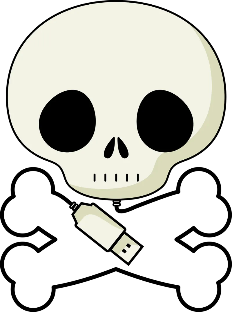 Death's head Skull Crossbones Stickdatei – Kinder