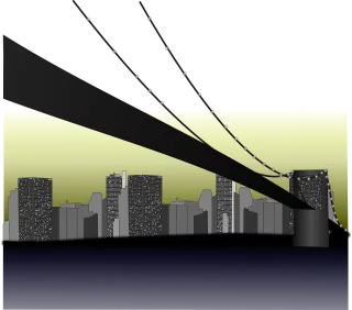 Bridge City Town Stickdatei