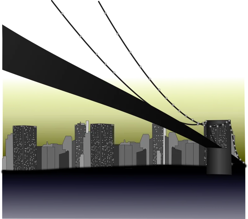 Bridge City Town Stickdatei – Natur