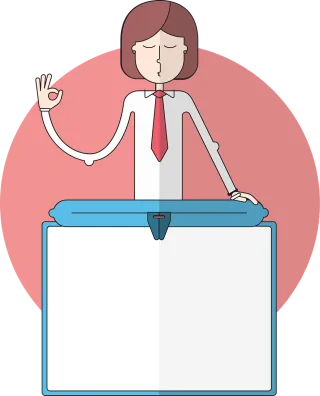 Woman Tie Smart Stickdatei