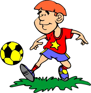 Boy Football Soccer Stickdatei