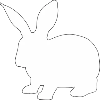 Rabbit Animal Hare Stickdatei