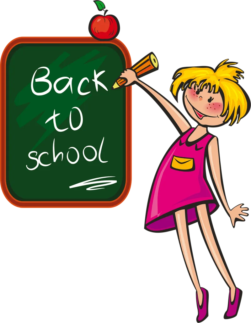 Girl School Classroom Stickdatei – Essen & Trinken