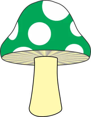 Mushroom Nature Green mushroom Stickdatei
