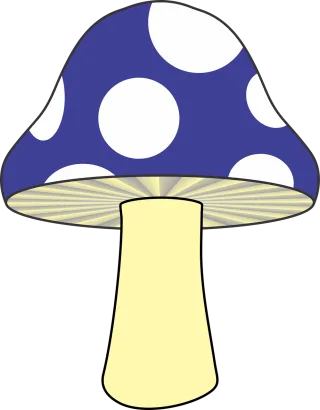 Mushroom Nature Blue mushroom Stickdatei