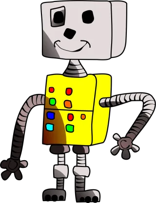 Robot Smile Childlike Stickdatei
